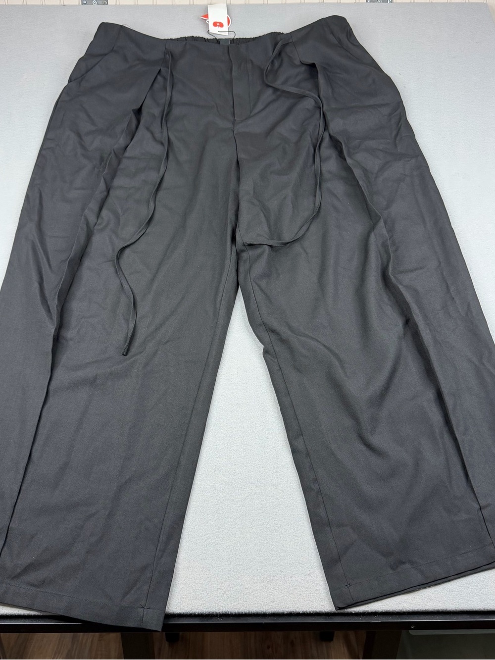 Cider Wide Leg Palazzo Pants Black Hook Eye Zip Fly Minimalist 2XL NWT